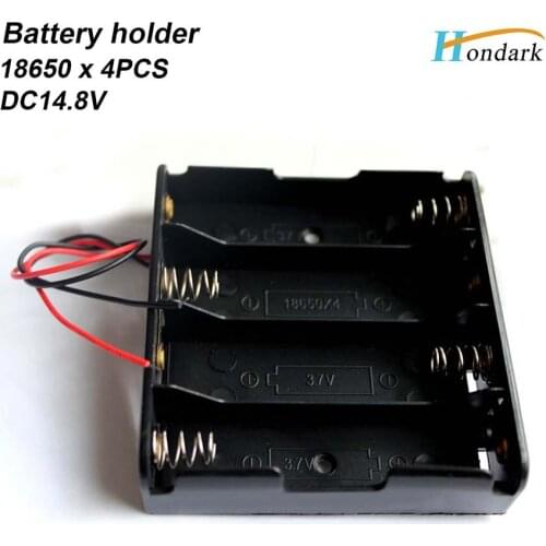 18650 lithium battery holder 4X3.7V battery box 4X18650 battery shell 15V battery case ,5pcs/lot