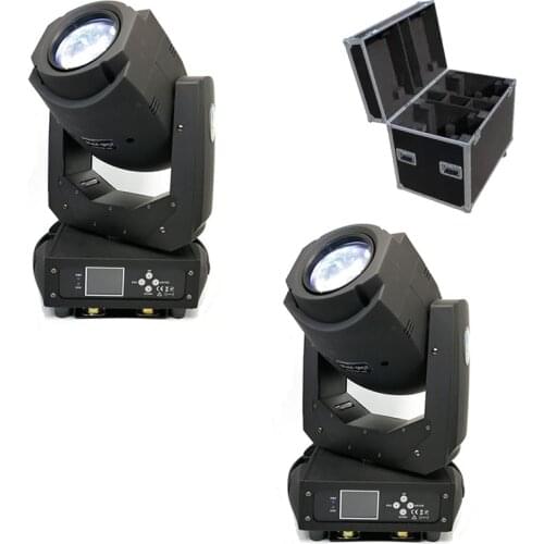 2pcs/lot with Flight Case 2IN1 200w Gobo beam moving heads Professional 200W Led Moving Head Spot Display 2.4 TFT Display Screen