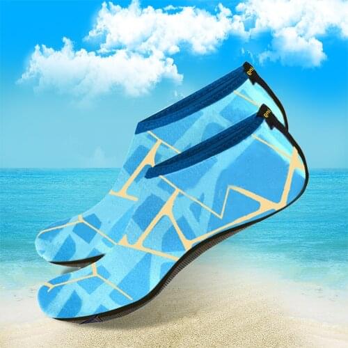 Aqua Shoes with Pattern Print Water Sports Snorkeling Quick Dry Socks Beach Swimming Pool Anti Slip Anti Cut Shoes