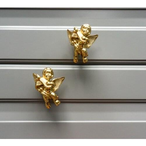 Angel Brass handle wall hanging cabinet wardrobe door drawer handle Single hole
