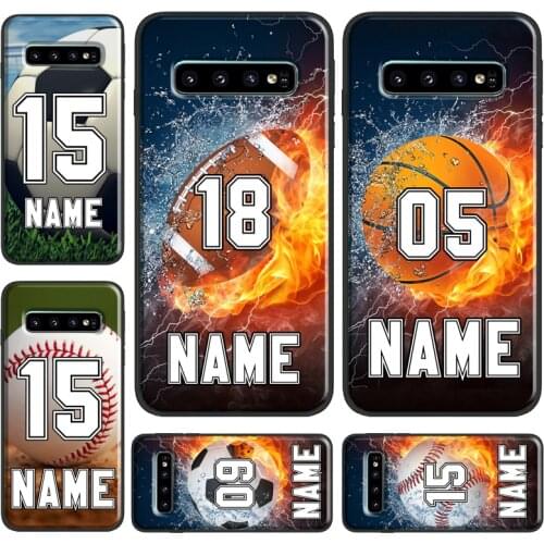 PERSONALIZED NUMBER NAME Hockey BASKETBALL Case For Samsung Galaxy S20 FE S21 Ultra Note 20 S8 S9 S10 Note 10 Plus S10e Coque