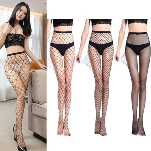 Black Hollow Out Sexy Pantyhose Women Tights Stocking Fishnet Stockings Club Party Hosiery Calcetines Female Mesh 10/20Pcs