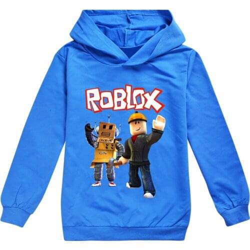 ROBLOXing childrens cartoon long-sleeved hooded boy girl clothes kids 2021 spring and autumn sweatshirt childrens cartoon hood