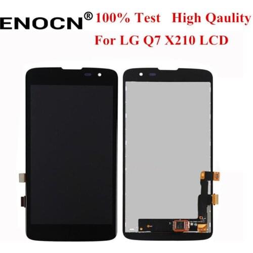 ENOCN Original For LG Q7 X210 X210DS LCD Touch Screen Digitizer Assembly + Frame Black Free Shipping