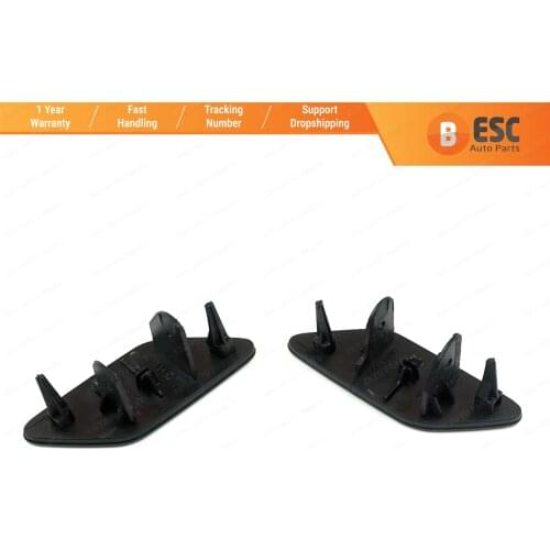 ESP1018 Front Bumper Headlight Washer Cover Cap Set Left Right 1K8955109 1K8955110 for VW Scirocco MK3 2008-2014 Made in Turkey