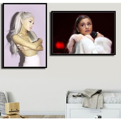 Music Star Beauty Ariana Grande ,HD Printing Quality Canvas Painting Poster Bedroom Living Sofa Wall Home Art Decor Picture