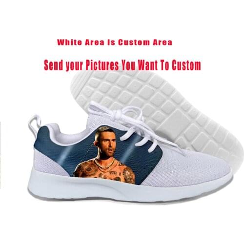 2019 Hot Cool Fashion Summer High Quality Sneakers Handiness Casual Shoes 3D Printed For Men Women Pop Rock Music Adam Levine