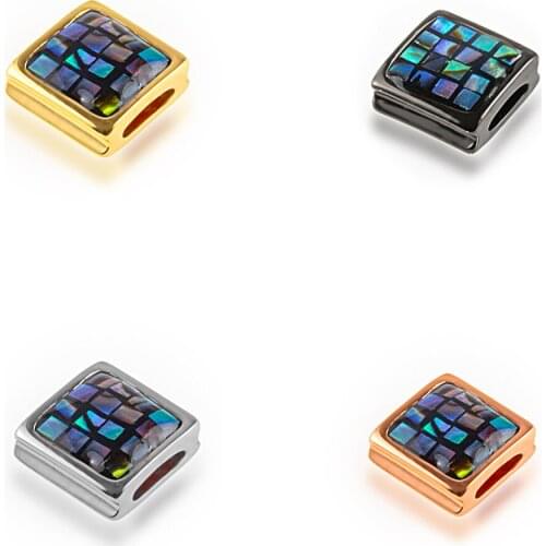 9.2×9.3mm NEW Charm Personality Color Ceramic Cube Bead Jewelry Accessories DIY Bracelet Accessories Connector