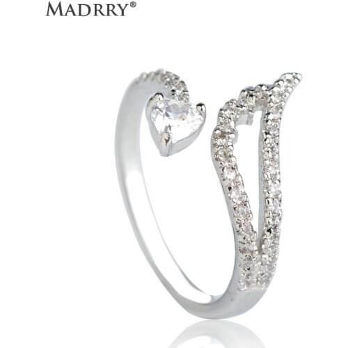 Madrry Rings With Cubic Zirkonia For Women
