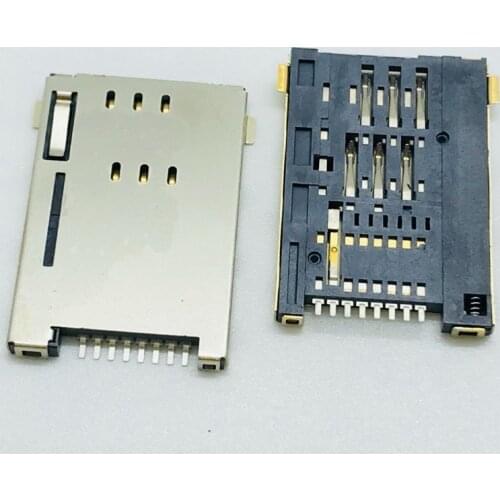 Molex 8 PIN Big Micro SIM Card Slot Tray Panel PC Computer Smartphone Mainboard Flex Cable Repair Accessory Holder Adapter Patch