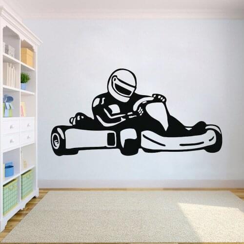 Racing Car Wall Stickers for kids boy room Home Decor decals Customized For Kids Room Vinyl Wall Art Decals decoration HY730