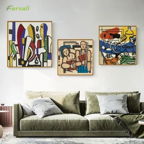 European Retro Fashion Abstract Style Posters and Prints Canvas Painting Art Wall Picture for Living Room Abstract Home Décor 01