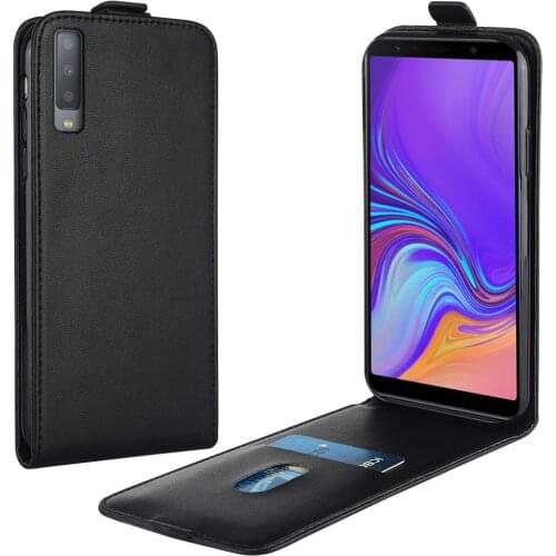 Flip Luxury Leather Case for Samsung Galaxy A7 2018 A750 A750F SM-A750FDS SM-A750G 6'' Phone Case for Galaxy A7 2018 Cover