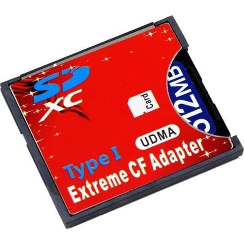 SD SDHC SDXC to High-Speed Extreme Compact Flash CF Type I Adapter For 16/32/64/128 GB