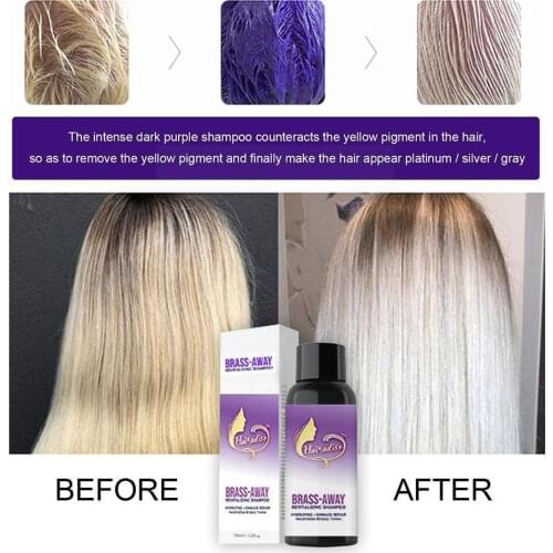 Enhance The Coolness Of Hair Blonde Purple Hair Shampoo Gloss Ash To Silver Look Yellow Remove Use Bleaching Hair Supplie A C8A5