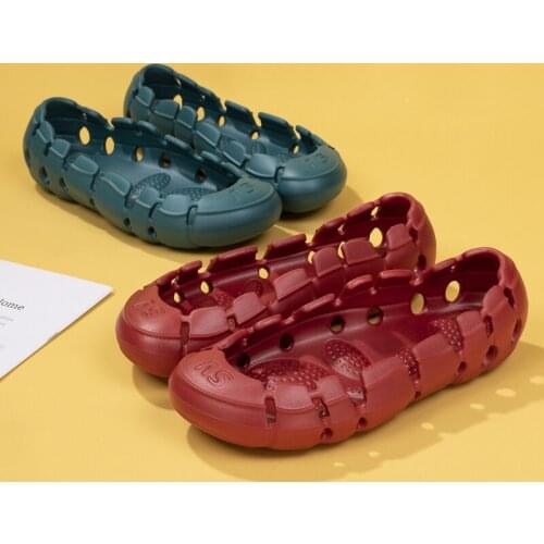 Men Women New Sports Tide Brand Fashion Four Season Indoor Outdoor Wear Wading Fashion Without Vamp Gym Convertible Slippers