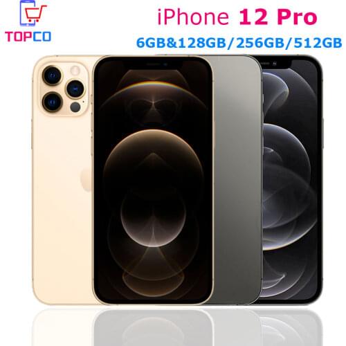 Original Apple iPhone 12 Pro 5G LTE Mobile 6.1'' 6GB&128/256/512GB IOS A14 Bionic Hexa Core Triple 12MP Face ID Cellphone