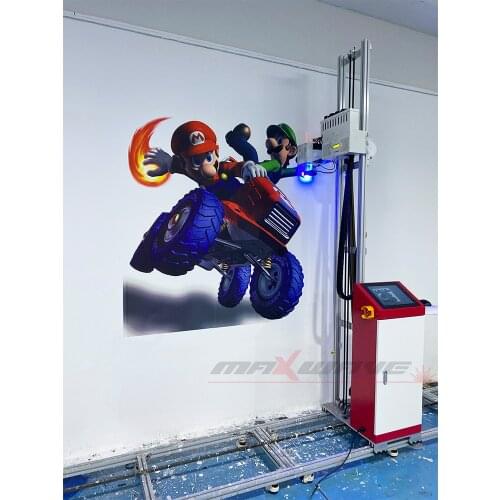 Vertical Kids 3D Wall Art Printer Machine Price CMYKW Digital Color UV Ink Wall Printing Machine Price
