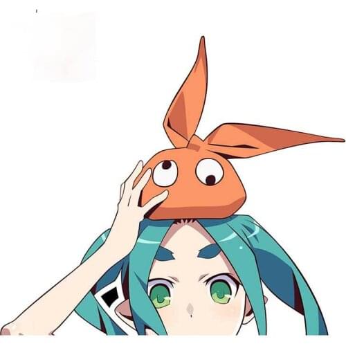 Personality Design Wikipe Tan Yotsugi Ononoki PK Anime Peeking Decal Window Car Bumper Stickers Anime Decals Apply To Car Window