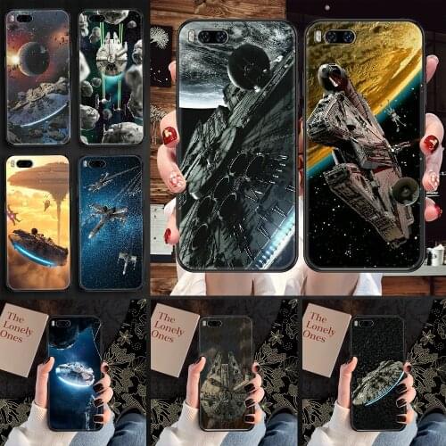 Star space ship Wars Phone case For Xiaomi Mi Max Note 3 A2 A3 8 9 9T 10 Lite Pro Ultra black art cover soft funda pretty back