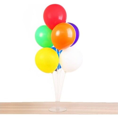 1set Balloon Table Floating Transparent Bracket Decor Arrangement Road Guide Column Balloon Display Shelf Balloon Table Bracket