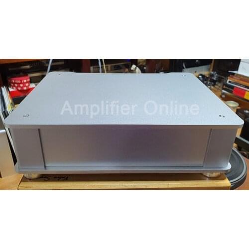 1PCS Silver Full Aluminum Audio Amplifier Chassis/ Preamp Enclosure/ Tube Amp Box/ DAC Case Size 326*82*245mm AP55