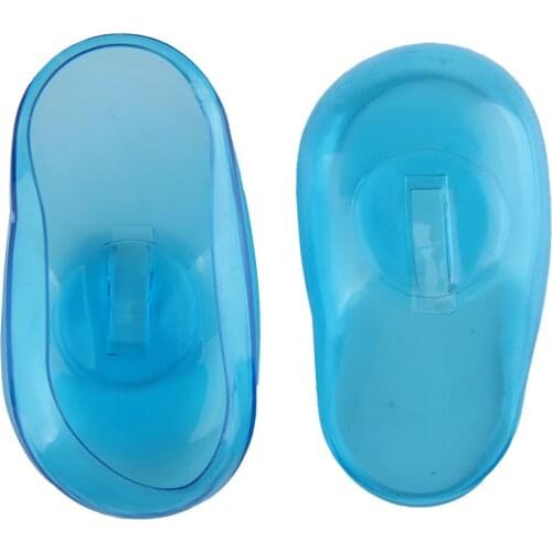 10 Pairs Black Plastic Ear Cover Salon Hairdressing Hair Dyeing Coloring Bathing Ear Cover Shield Protector Waterproof Earmuffs