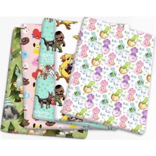 50*145cm Patchwork Animal Polyester Cotton Fabric for Tissue Sewing Quilting Fabrics Needlework Material DIY Handmade,c15178