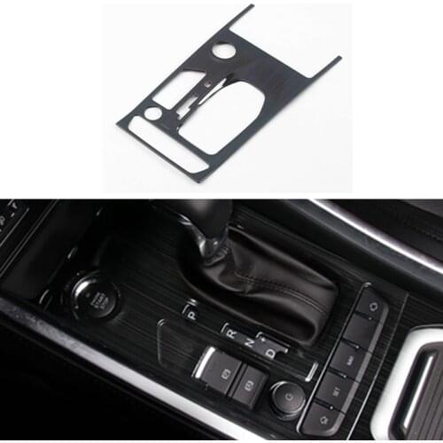 For Chery Tiggo 8 2018 2019 Drawing Black Center Console Gear Shift Panel Stainless Steel Decoration Cover Trim