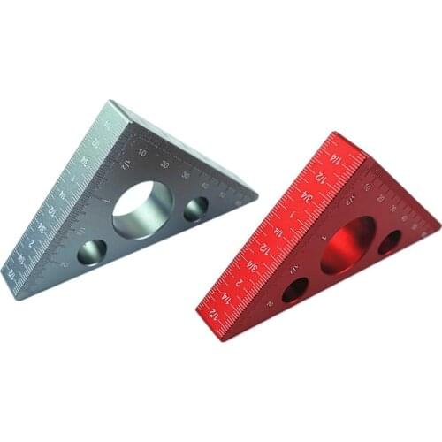 Inch Scale Aluminum Alloy Right Angle Ruler Woodworking Tools
