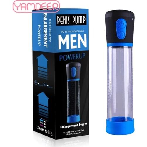 Electric Penis Pump Sex Toys for Men Male Masturbator Penis Extender Enlargement Enhancer Vacuum Pump Penis Enhancement Sleeve