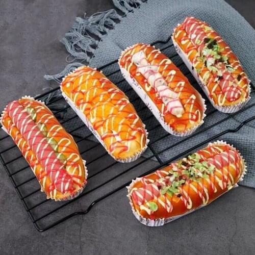 Artificial Cooking Bread Model Simulation Hot Dog Cooking Model Props Cake Food Window Shop Decoration Ornament Child Toys