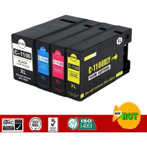 Compatible for PGI1100 PGI 1100XL PGI-1100XL Pigment Ink Cartridge Suit for Canon MAXIFY MB2010/MB2110/MB2710 etc