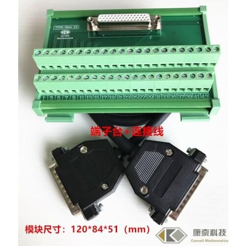 DB44 Relay Terminal Board Delta B2 Servo Drive CN1 Adapter Board 44 Core Terminal Board Without Cable