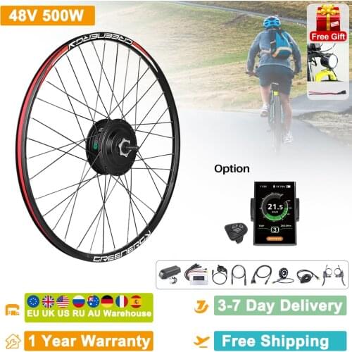 E-bike Bafang Front Wheel Hub Motor 48V 500W Conversion Kits 20 26 27.5 700C Rims Electric Bicycle DIY Parts Stable Ebike Kits
