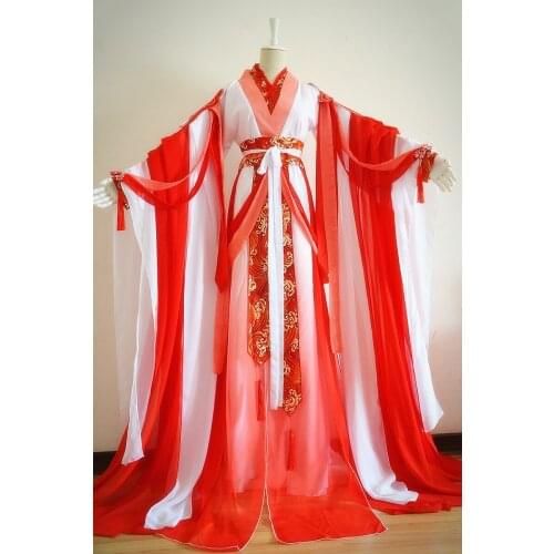 Chinese Anime Jin Li Chao Koi Carp Personification Couple Cosplay Costume Womens Hanfu Female Tian Guan Ci Fu Cos Clothes