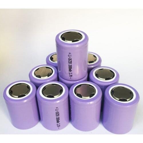 263550 Lithium Battery 3.7V 26350 2000MAH Lithium Battery flashlight