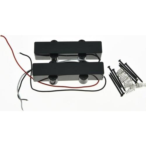 Black Closed J Bass Neck Bridge Pickup Bass Pickups Set for 4 String Jazz Bass