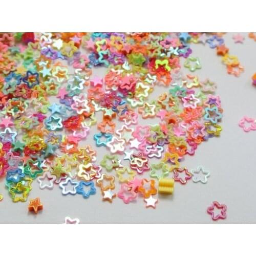 New fashion 50 Gram Mixed Color Hollow Flower Sequins Loose Tiny Tips 4mm Nail Art diy accessories