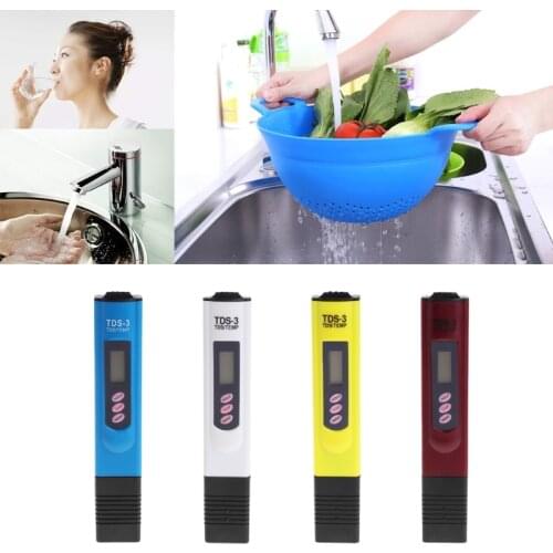 New Portable TDS LCD Digital Pen Water Meter Temperature Meter PPM Filter Measurement Water Quality Purity Tester TDS Meter