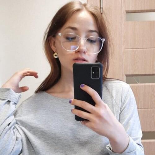 Round Frame Clear Glasses Man Optical Eyeglasses Woman Blue Light Spectacles Computer Gafas De Sol Transparent Oculos Feminine