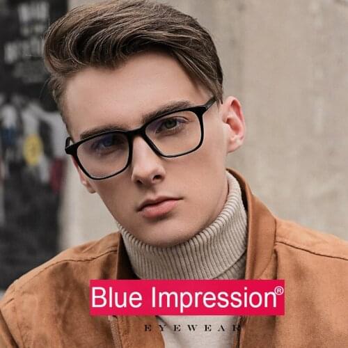 Anti Blue Light Glasses Womens Men Eyewear Frame Square Myopia Frames Spectacles Frames Ladies Transparent Optical Eye Glasses