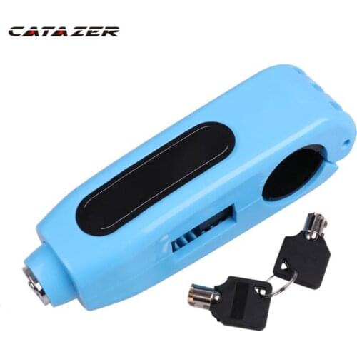 Portable Motorcycle Handlebar Lock Anti-theft MTB Bike Grip Security Lock Motorcycle Padlock with Keys Bicycle Accessories