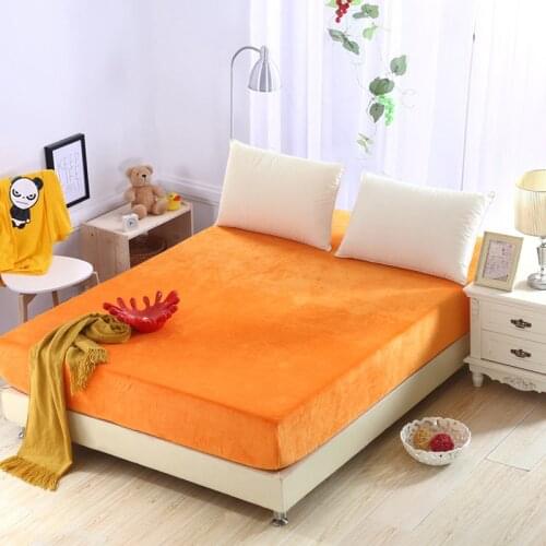 Crystal Velvet Fitted Sheet 25cm Deep Bed Sheet No Slipping 360 Degree Elastic Band Soild Color Single Double Bedding Grey Royal