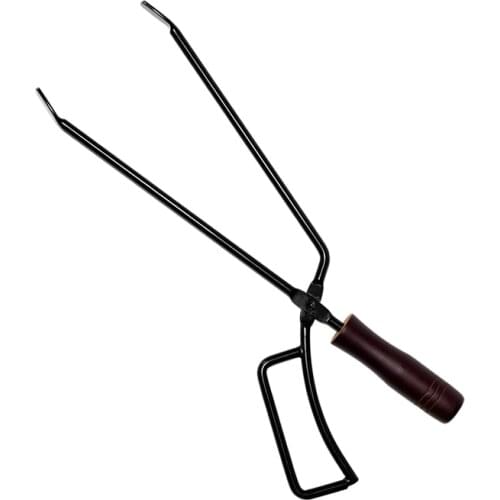 Stainless Steel Charcoal Fire Tongs Shears Outdoor Camping Bonfire BBQ Firewood Clip Tool Stove Fire Charcoal Tongs Clamp