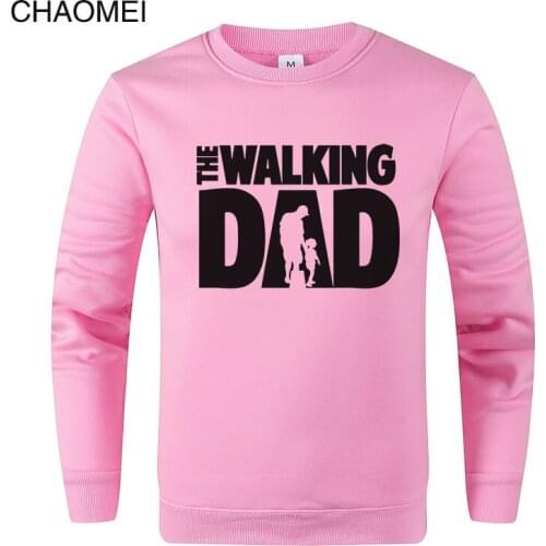 The Walking DAD Kinderwagen Baby Joke Fathers Day Parody Black Men Top Crewneck Sweatshirt Unisex Clothes C73