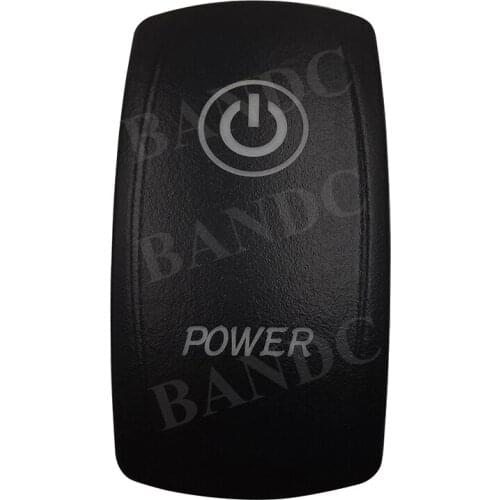 Cover Cap Only! Car Boat Dash POWER Pattern Laser Etched Rocker Switch Backlit Cover Cap ,Auto Accessories, Waterproof
