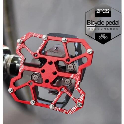 Bicycle Pedal Adapter Platform Clipless Pedal Platform Adapter Aluminum Alloy SPD MTB Bike Platform Pedal Cycling Bike Accessory