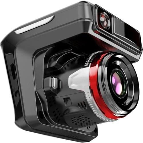 X7 Radar Car Dvr Dash Cam Detector Video Recorder 2 In 1 HD 1080P 140 Degree Angle Russian Language Dash Cam Video Recorder