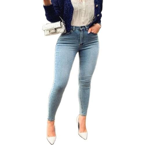Summer Women Jeans Denim Pants Stylish Vintage High Waist Stretch Skinny Pants Girl Female Casual Skinny Trousers